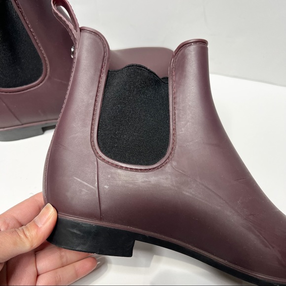 Sam Edelman Tinsley Women’s Rain Boot Burgundy Size 9 - Picture 4 of 13